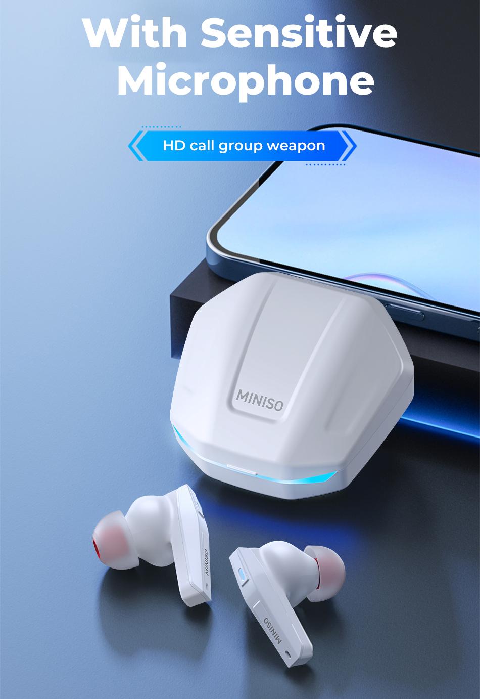 MINISO GM2Pro Earbuds In Ear TWS Wireless Bluetooth Earphones Game And Music Duel Mode