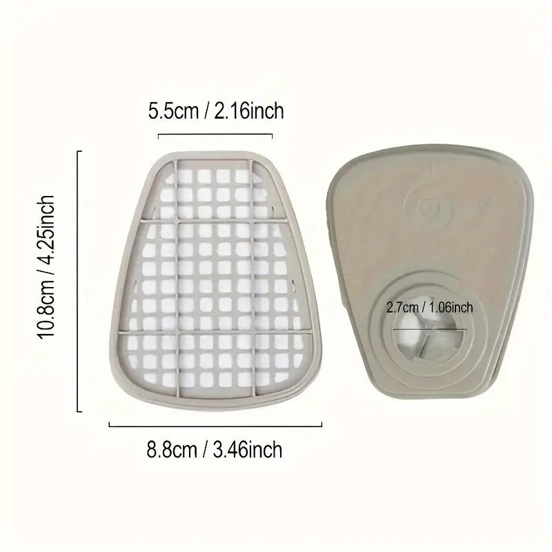 Silicone Upgrade Reusable Full Face Mask with Filter Box Anti-Toxic Protective Mask Set, 17-In-1/19-In-1, Protects Against Toxic Gases, Dust, Chemicals, Ideal for Painting, Sanding, Industrial Work