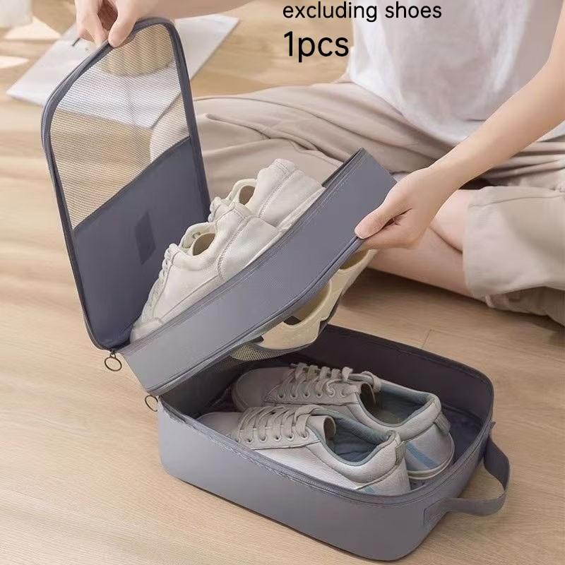 High Capacity Travel Shoe Bag, Holds 3 Pairs of Shoes, Durable Dust-Proof Breathable Storage, Comfort Handle, Ideal for Travel, Travel Organizer Bags