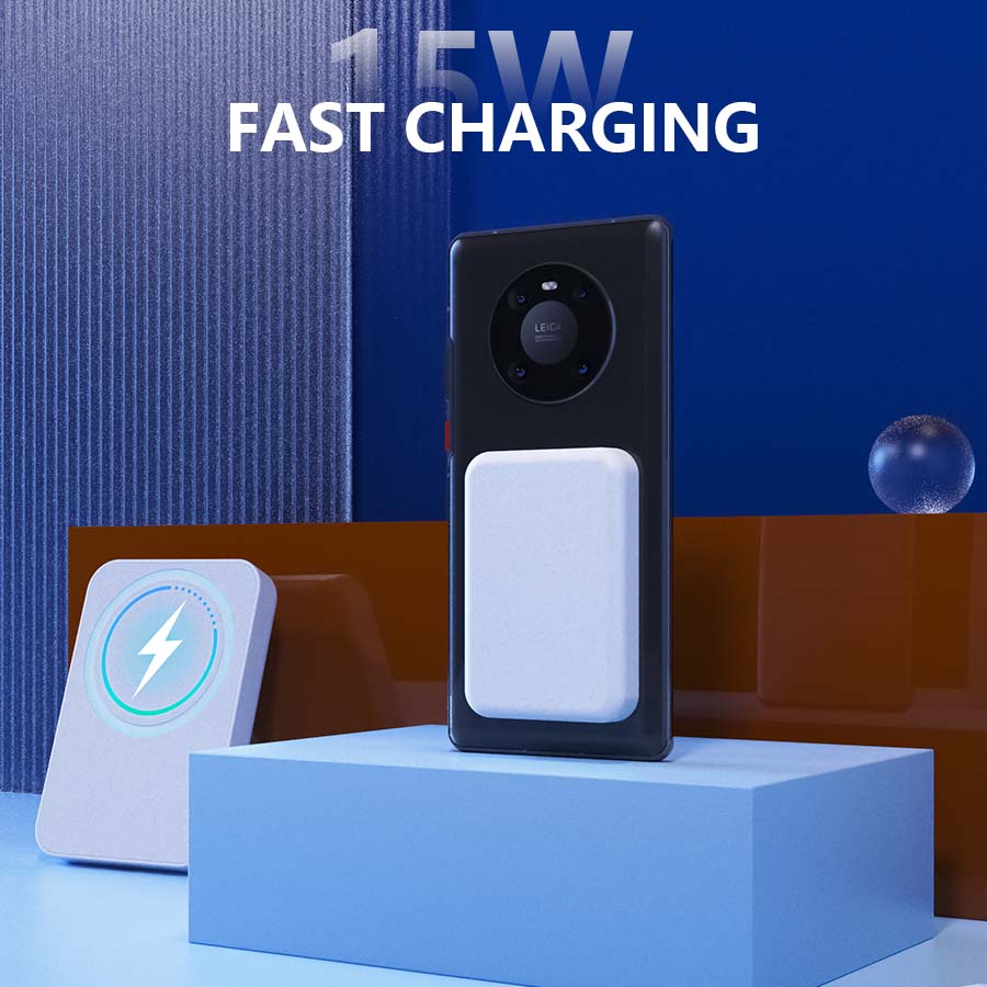 10000mAh magnetic power bank, wireless portable charger, battery pack, compatible with iPhone 16/15/14/13/12/Plus/Pro Max, compact and portable, a perfect Christmas gift.