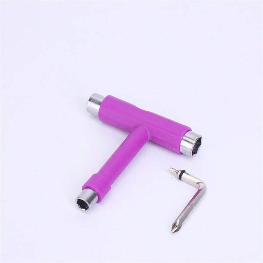 1pc Skateboard Tool Kit, T-Type L-Type Wrench Set, Universal for Longboard Quad Wheels, Bridge Pin Adjustment Installation Repair