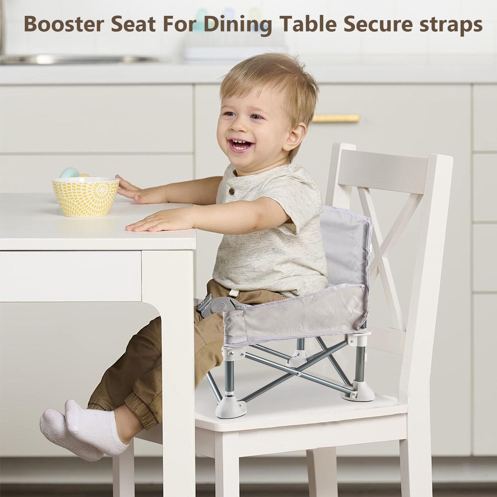 0–18 Months Portable Baby High Chair, Foldable Travel High Chair for Babies & Toddlers, Lightweight Feeding Booster Seat with Tray & Safety Harness, Compact Dining Chair for Home, Restaurant & Outdoor Use