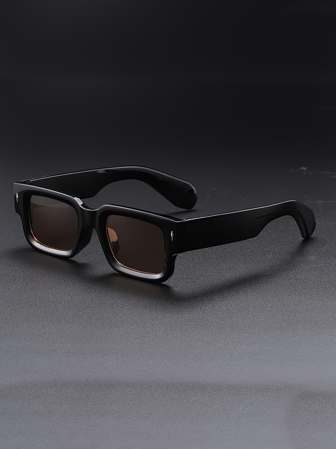 Men's Square Frame Sunglasses, Small Frame Eyeglasses, Fashionable and Comfortable, Ideal for Outdoor Activities, Parties, Travel, Driving, Fishing