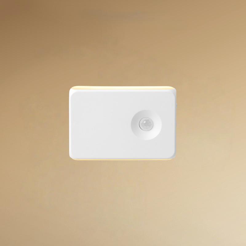 1/2/4 Piece LED Motion Sensor Night Light, USB Rechargeable Dual Head Night Lamp, Led Mood Light, Ideal for Bedroom, Hallway, Cabinet, Kitchen Lighting