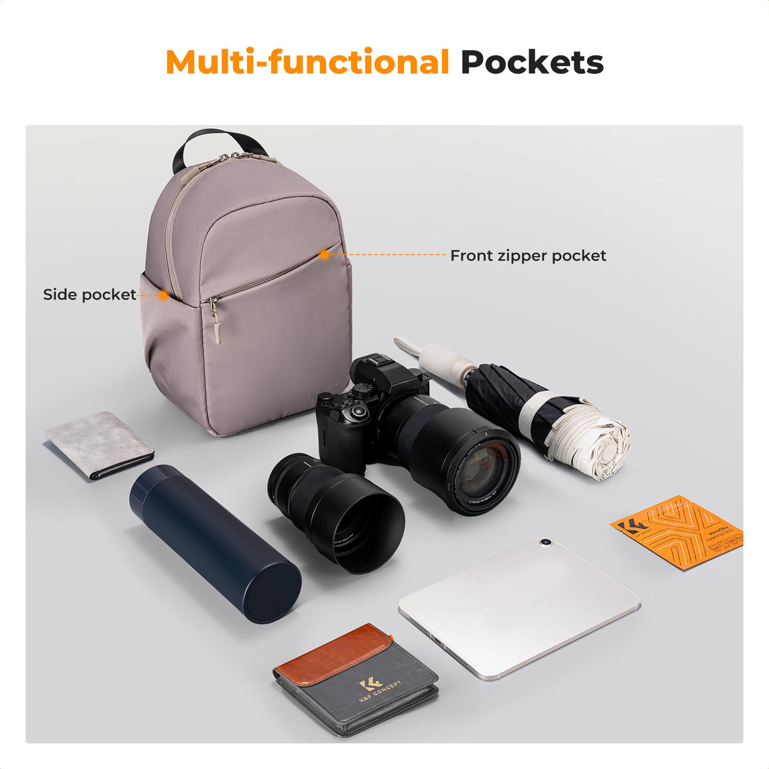 K&F CONCEPT Small Camera Bag for Photographer, Camera Sling Crossbody bag for DSLR/SLR/Mirrorless Camera, Compact Camera Case for Men and Women