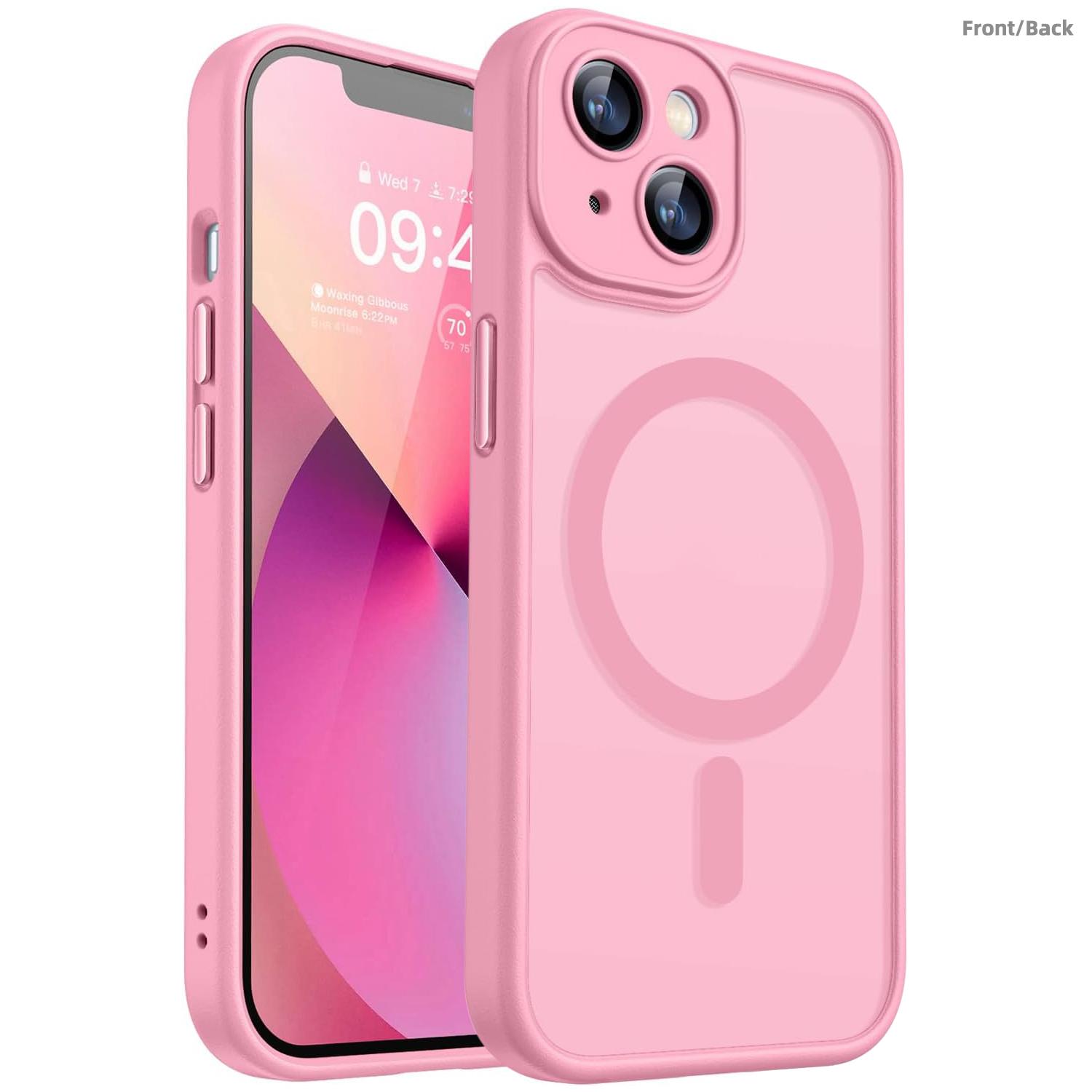 Magnetic for iPhone 17 1615 14 13 12 Case, Upgraded [Full Camera Protection] [Compatible with Magsafe] [Translucent Matte] Shockproof Protective Phone Case Cover for iPhone 12