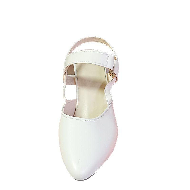 High Heeled Sandals Women Large Size Closed Toe Sandals Women Shoes Single Shoes Size 35 to 41