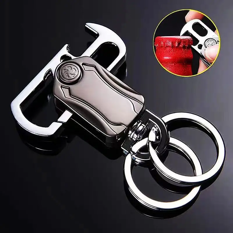 Multifunctional Compact Keychains - Car Key Charms, Fidget Spinner, Portable Bottle Opener, Package Opener, Phone Stand, Stress-Relief Unisex Gift, Holiday Gift for Men-YY2