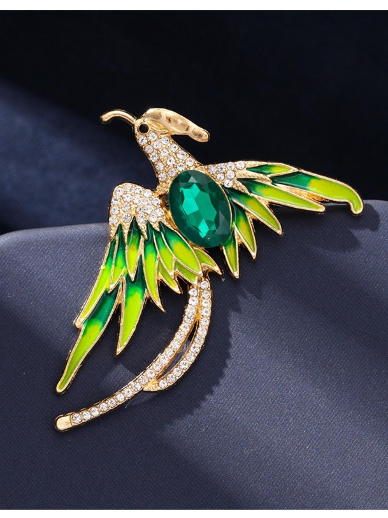 Phoenix Rebirth Eco-Friendly Brooch, Fashionable Boho Style Pin, High-End Luxury Lapel Flower, All Seasons Accessory