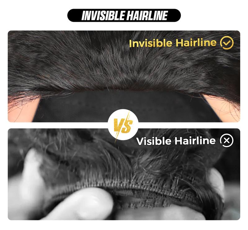 [3 In 1 Half Wig] OQ HAIR Kinky Curly Wear Go Half Wig 250% Density Seamless Flip Over Wig Invisible Hairline Glueless Human Hair Wigs Beginner Friendly Vacation Hair Blend Natural Hair Well Outdoorfun dealsforyoudays