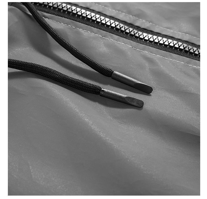 Men's Reflective Motorcycle Jacket, Night Visibility Gear, Windproof & Waterproof Design, Outdoor Sports Casual Wear, Comfortable Fit