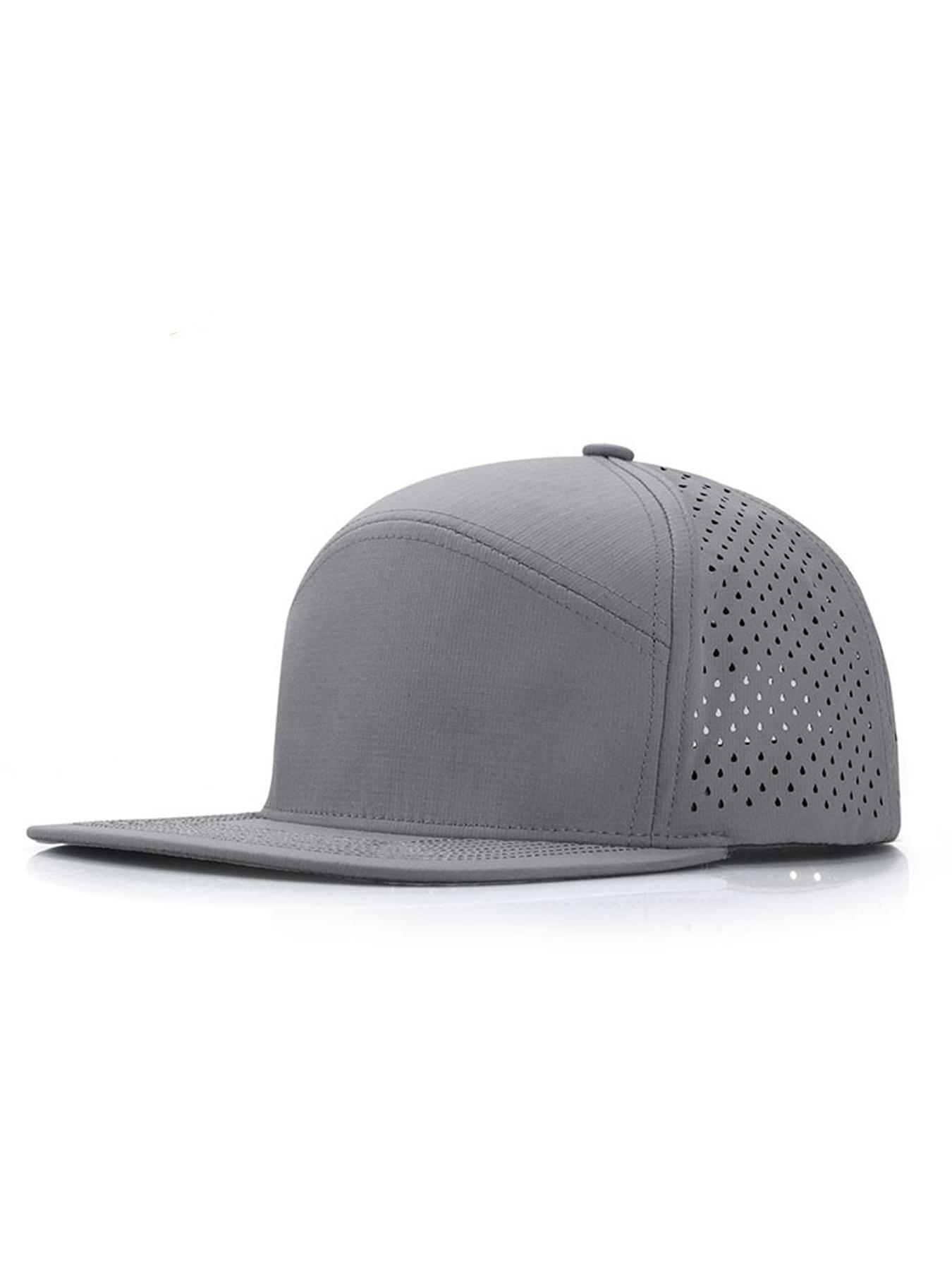 Performance Snapback Hats for Men Women,Flat Bill Cap,Flatbill Snapback Cap,Golf,Running,Workout,High Quality Hat,Adjustable Snapback Hat