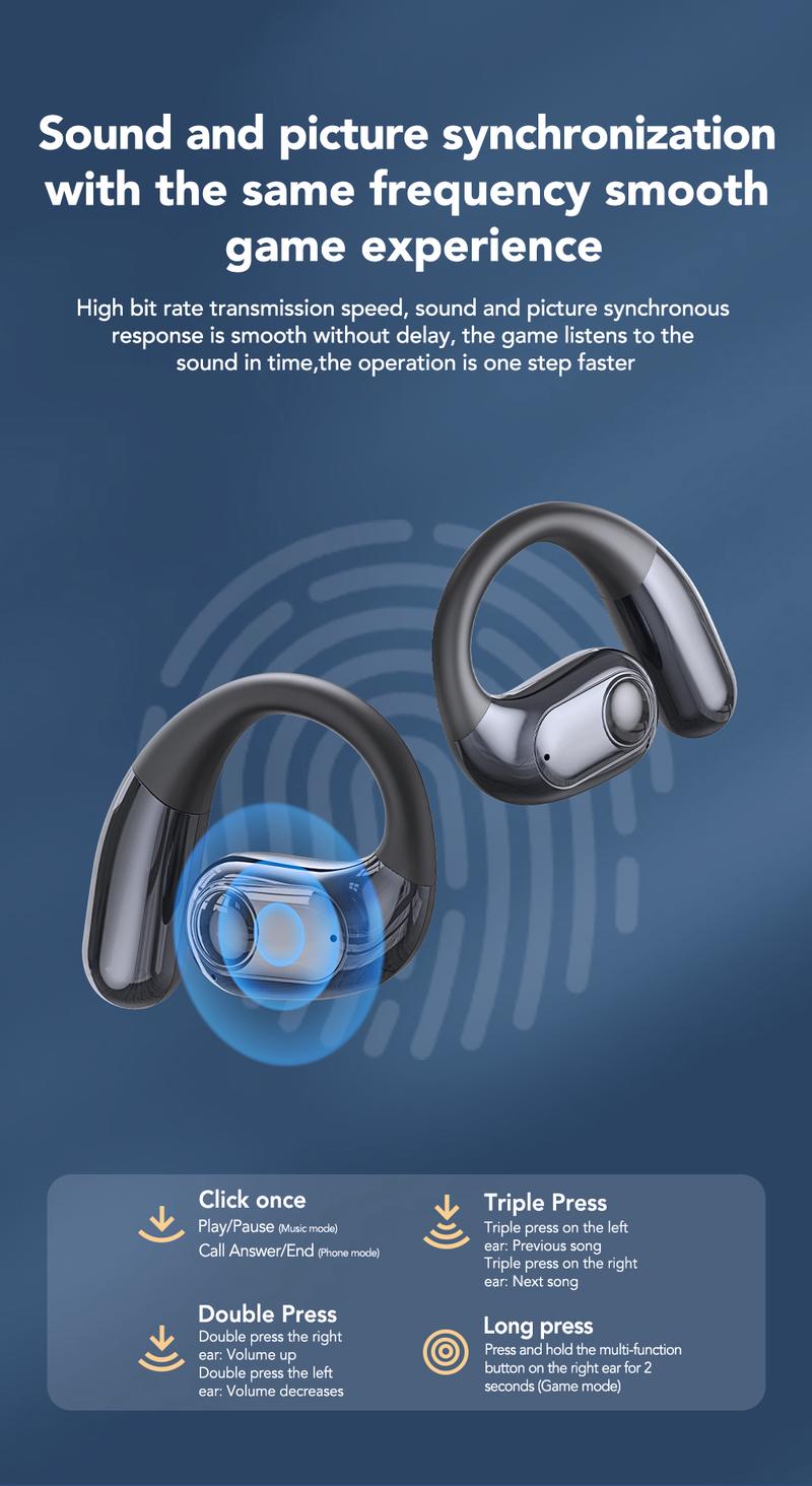 MINISO MS193 AI Translation Earbuds Open Ear Wireless Headphones 134 Languages Translatable Bluetooth Smart Earphones with APP LCD Screen Display Charging Case MINISO MS193 AI Translation Earbuds Open Ear Wireless Headphones 134 Languages Translatable Bluetooth Smart Earphones with APP LCD Screen Display Charging Case