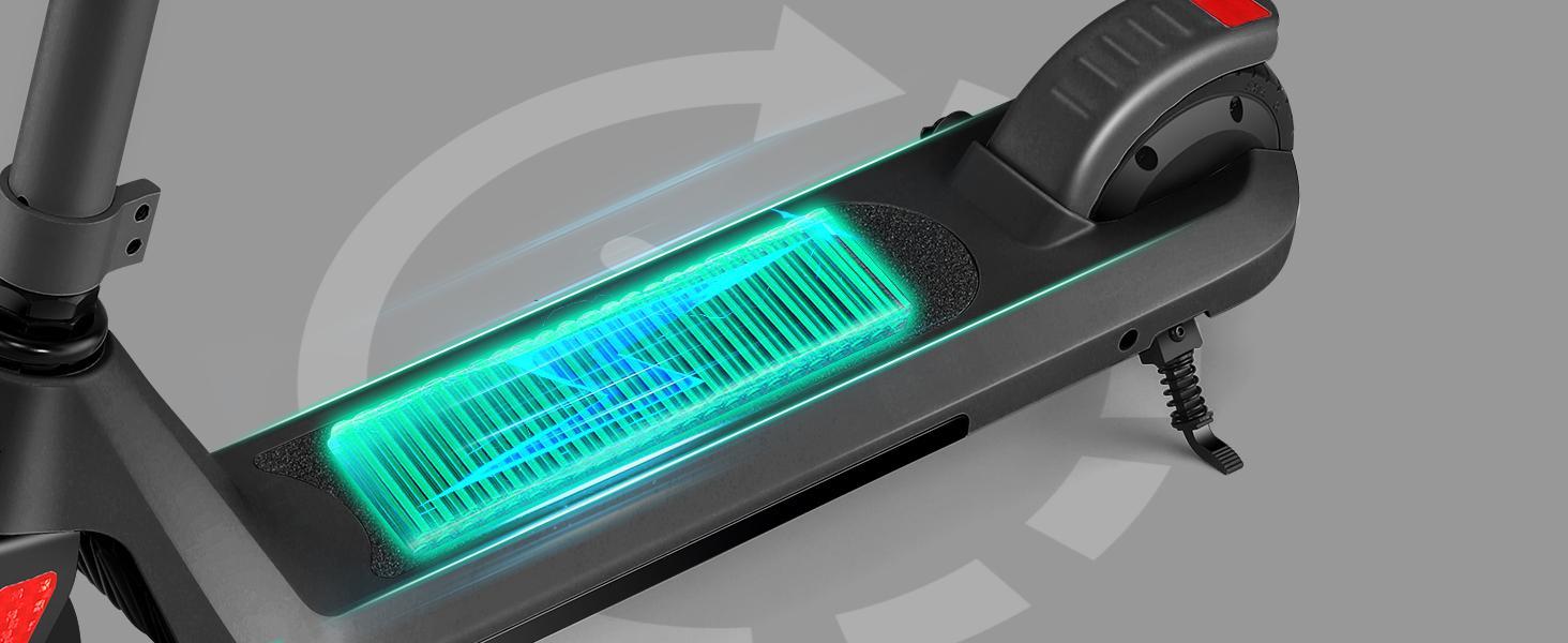 CAROMA Electric Scooter for Kids Ages 6-12, 120W Motor, 6 mph, 60 mins Ride Time, Adjustable Speed & Height, Colorful Lights, LED Display, Foldable Kids Electric Scooter, Ideal Gifts for Kids