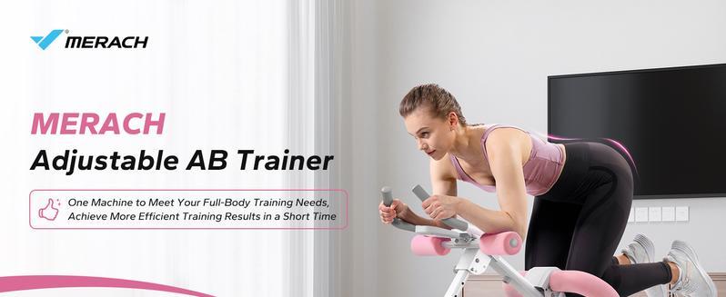 Merach Adjustable Ab Trainer Machine with LCD Monitor, Foldable Abdominal Exercise Machine Core Trainer Machine Workout for Arm, Leg, Buttocks Shaper, SpringStatements