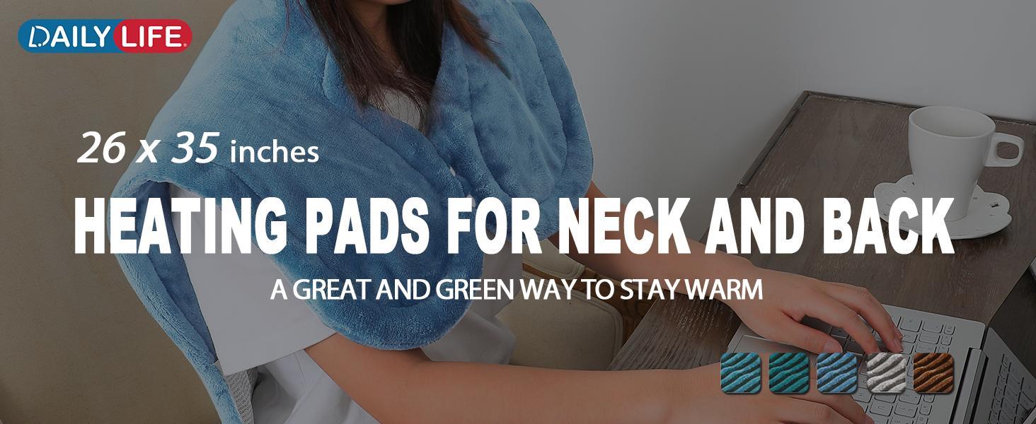 DailyLife Portable Heated Shawl, 26"x35" Electric Heating pad for Back Pain Relief - 6 Heat Settings, Auto-Off, Machine Washable, Warming Mat, Gifts for Women, Mom, Mother’s Day, FathersDayGift DailyLife Portable Heated Shawl, 26"x35" Electric Heating pad for Back Pain Relief - 6 Heat Settings, Auto-Off, Machine Washable, Warming Mat, Gifts for Women, Mom, Mother’s Day, FathersDayGift