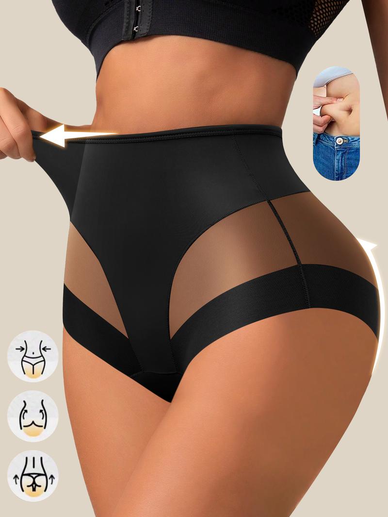 QUASTI 3 Pieces Mid-Rise Sexy Mesh Splicing Contrast Women's Thongs,Smooth Ice Silk Soft and Comfortable Material,Mix Colors Hip Lifting Elastic Sexy LadiesBriefs Thongs,S-XXL,Homecoming Season Gifts