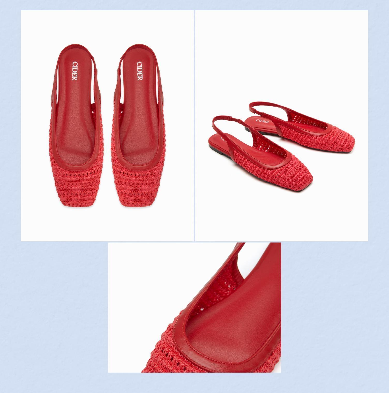 Cider WOVEN SLINGBACK FLATS