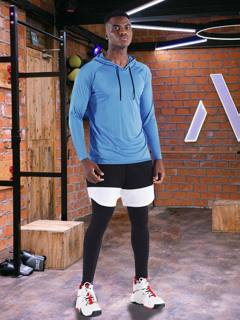 CADMUS Springtok Men's Workout Long Sleeve Fishing shirts UPF 50+ Sun Protection Dry Fit Hoodies CADMUS Springtok Men's Workout Long Sleeve Fishing shirts UPF 50+ Sun Protection Dry Fit Hoodies