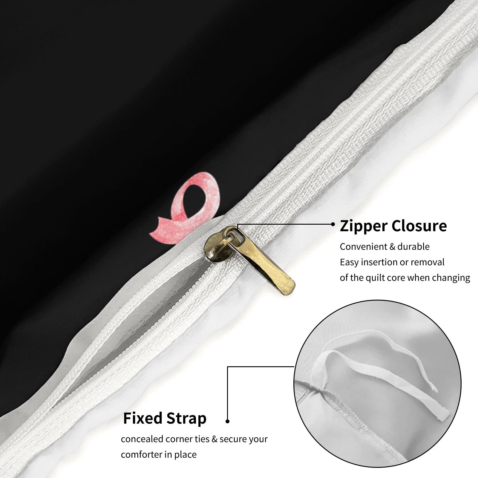 2/3 Pcs Coquette Pink Bow Print Duvet Cover Set, Cute Y2K Aesthetic Bedding Set, Vibrant Digital Print, Soft Microfiber with Zipper Closure, Ideal for Bedroom, Dorm, Girly Room Decor All Year Round - No Filling