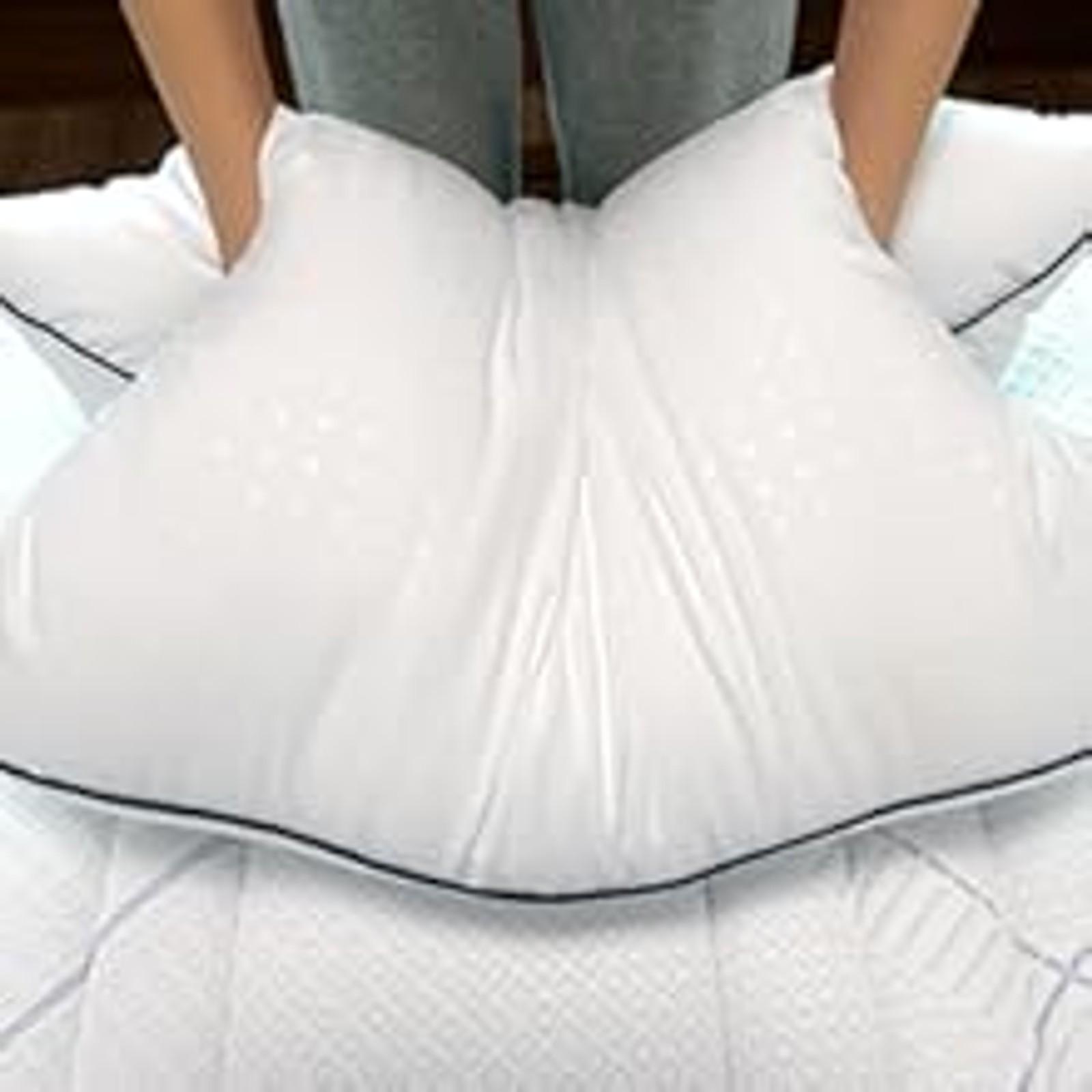 Standard Size Bed Pillows for Sleeping 4 Pack,Luxury Hotel Pillows,Comfortable and Supportive,Machine Washable,Suitable for Stomach,Back and Side Sleepers.