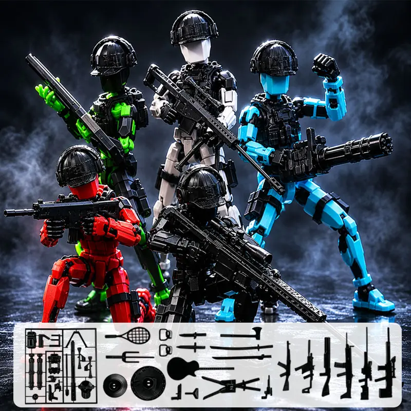 5-piece complete set of special forces figures