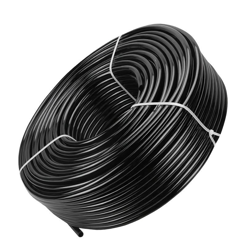 1 package of 50-200ft 1/4 inch drip irrigation pipe blank distribution pipe drip irrigation hose garden watering pipeline, suitable for garden irrigation system. Flexible Water Hose