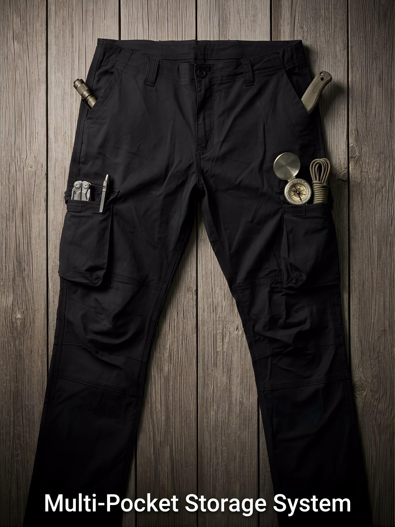 Men's Tactical Pants, Lightweight Performance Cargo Trousers, Fashionable Durable Design, Suitable for Outdoor Adventures