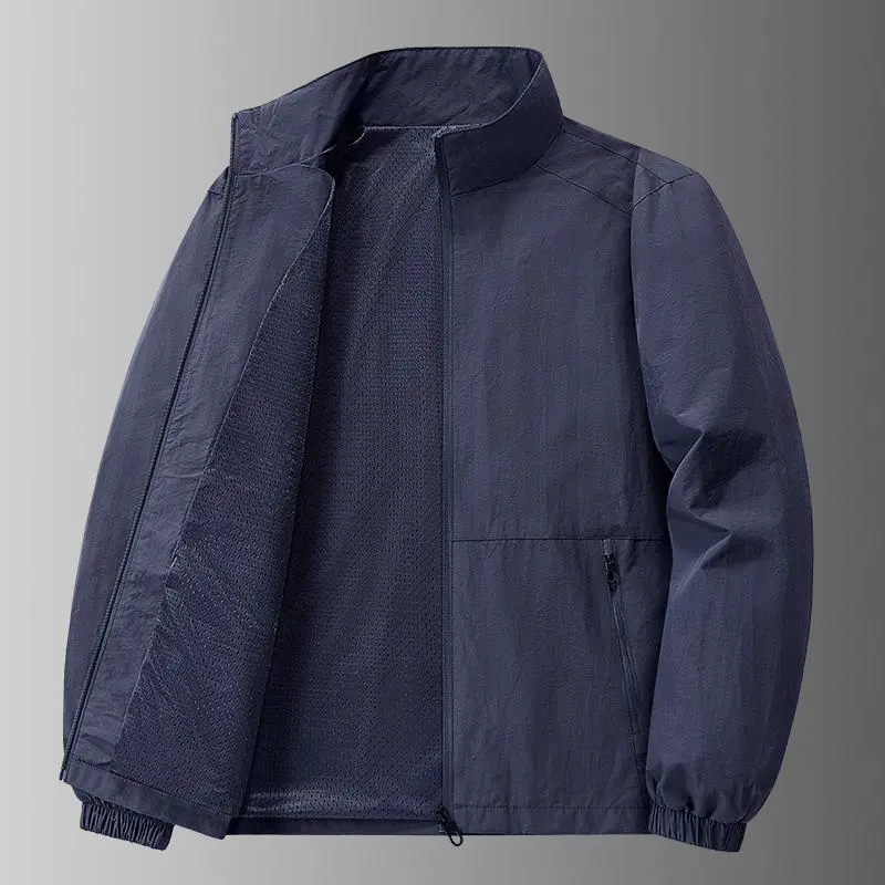 Men Warm Softshell Climbing Hooded Jacket, Fleece‑Lined Interior, Decorative Leather Zipper Pulls, Small Mountain Embroidery On Chest, Multiple Secure Zipper Pockets, Velcro Adjustable Wrist Cuffs For Outdoor Use