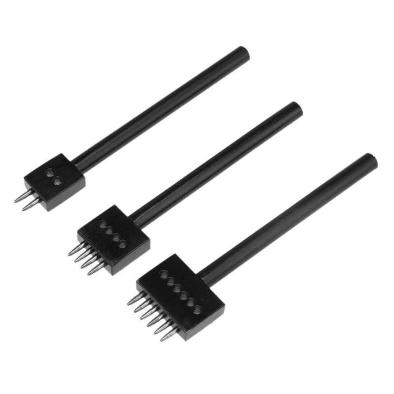 Craft Precision: Lightweight Leather Punch Tool, 2/4/6 Hole, 5mm Spacing - Perfect for DIY Projects, Durable & Versatile