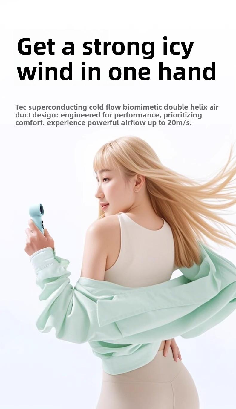 [Mini Air Conditioner] 2026 New Model Handheld Silent Small Mini USB Rechargeable Fan