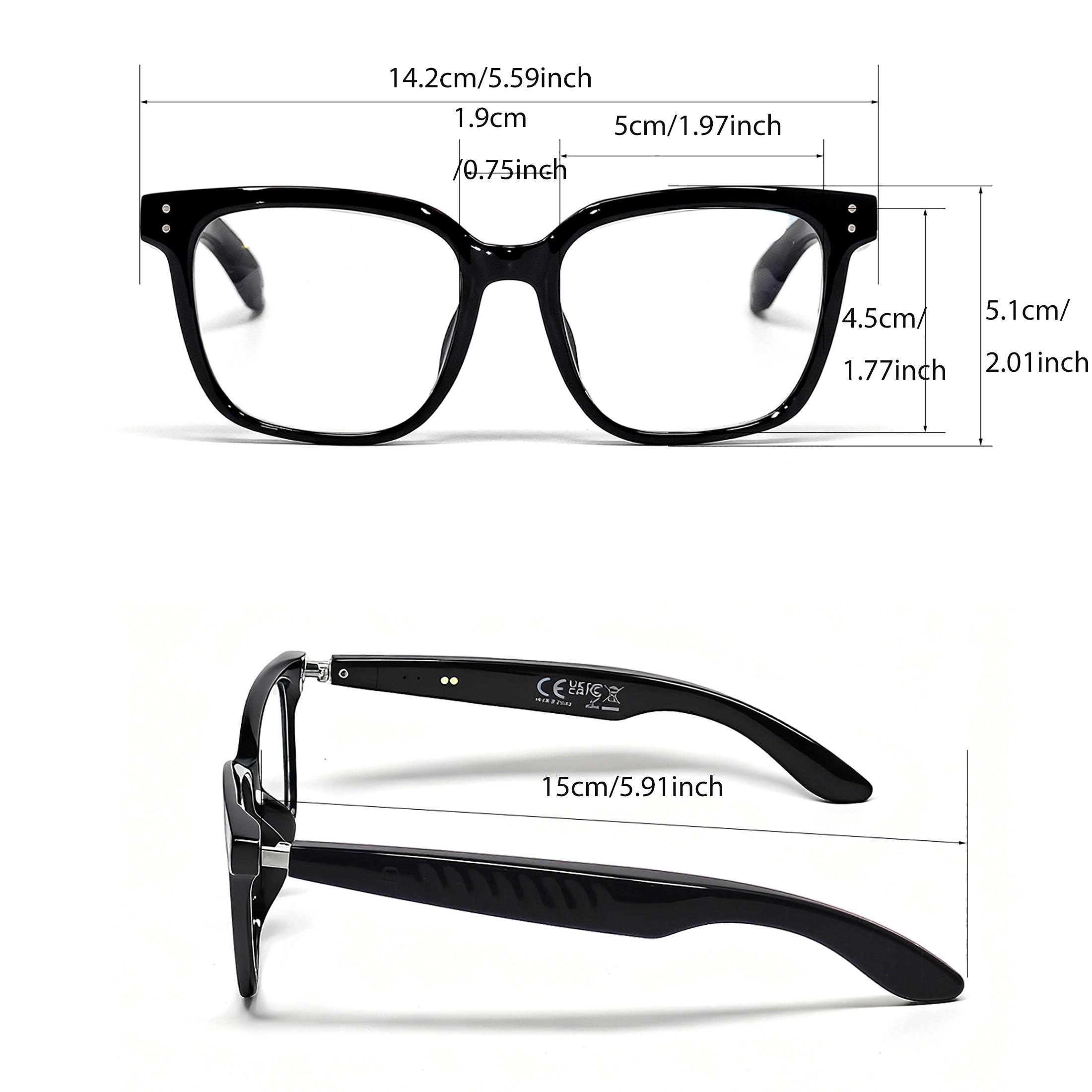SENBONO Smart Glasses, Wireless Glasses, Polarized Bluetooth Sunglasses with Microphone & Speaker, UV Protection, Auto Pairing, AI Translation, Voice Assistant
