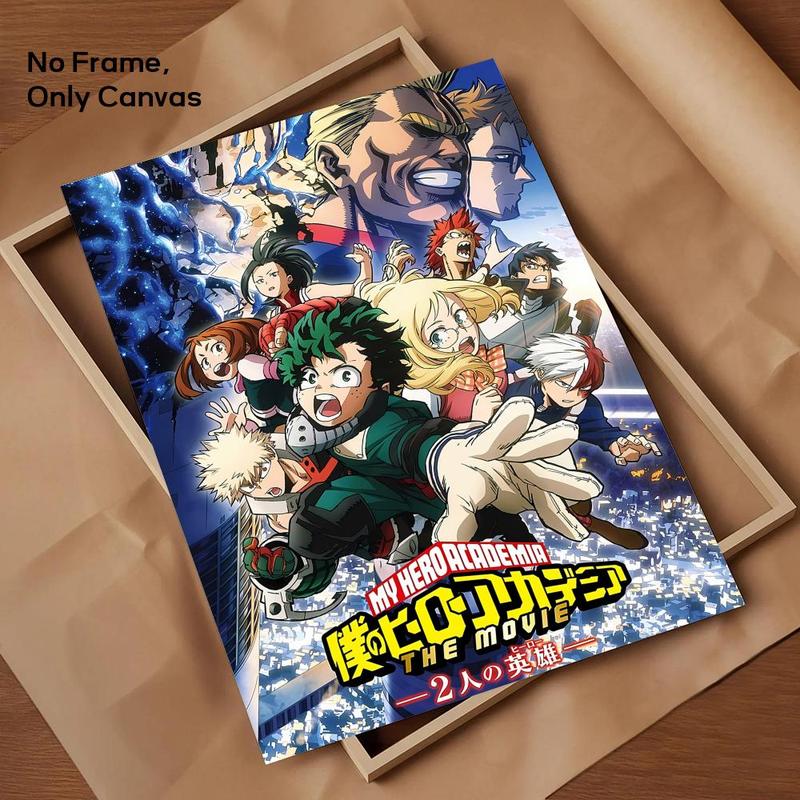 Anime My Hero A-Academia Painting Calligraphy Canvas Wall Art｜Gallery-Grade Waterproof Poster｜Fade-Resistant & Scratch-Proof｜Perfect Gift & Home Decor｜Living Room, Bedroom, Home Decoration｜Multiple Size