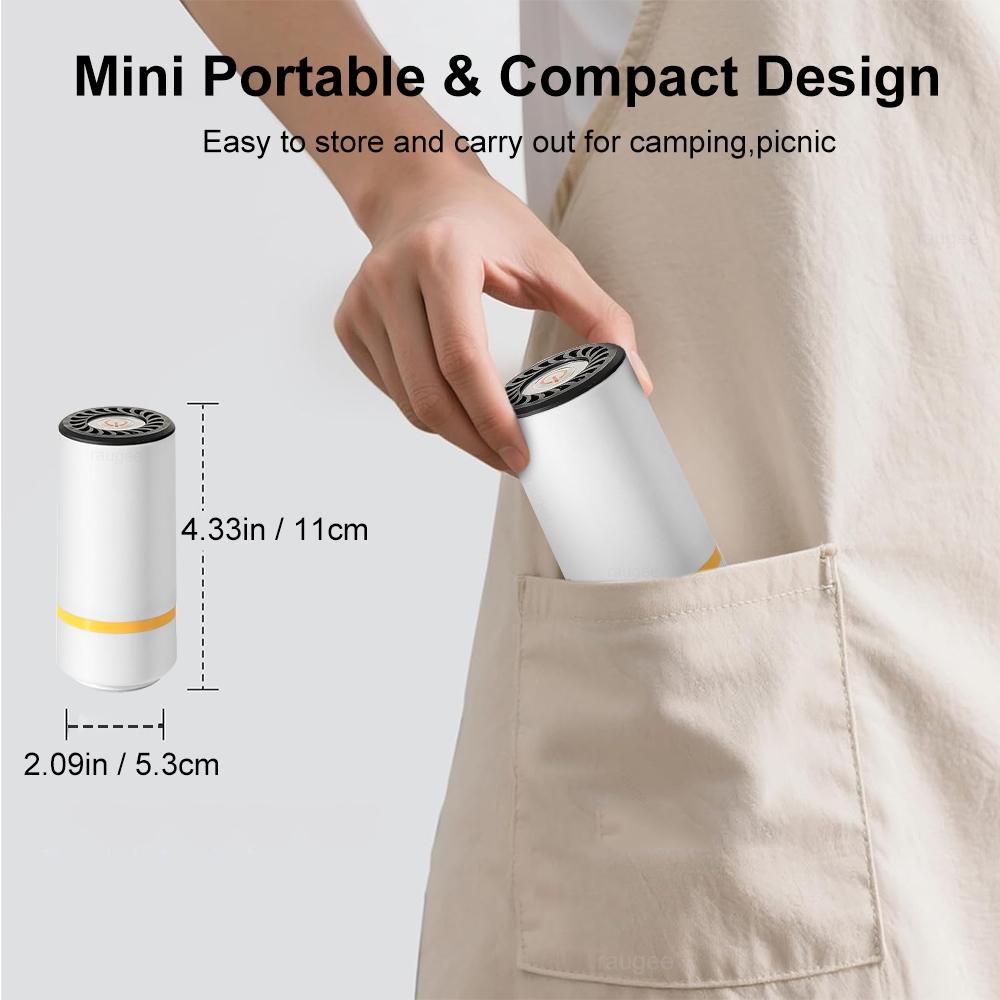 Mini Vacuum Sealer Automatic Vacuum Compression Machine for Food Fresh-Keeping Electric Air Pump Vacuum Storage Packaging Bag Portable Food Sealer