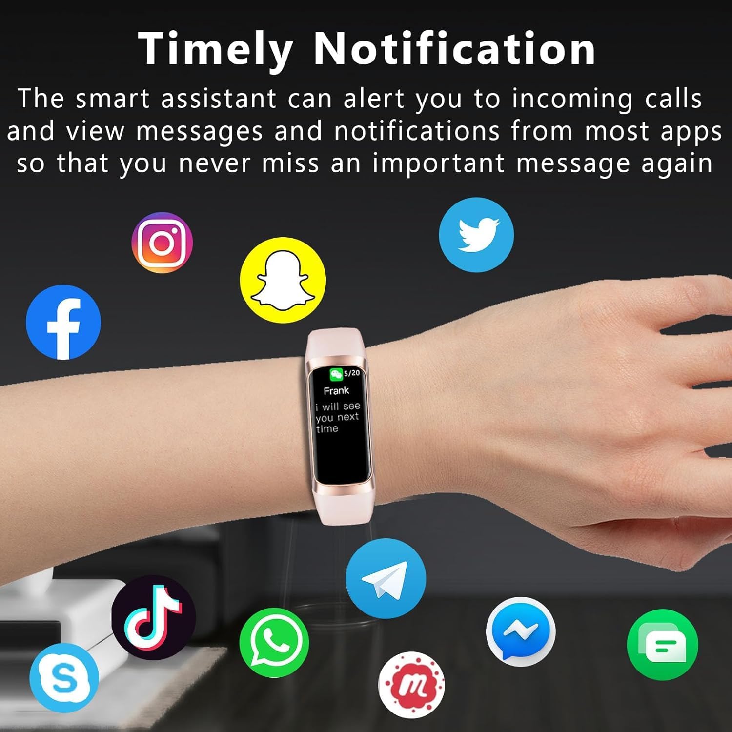 Pedometer waterproof smart wristband, suitable for men's and women's fitness, leisure smart wristbands, 25 sports mode watches, multifunctional watches, message notifications waterproof smart wristband for both men and women, the best gift for festivals