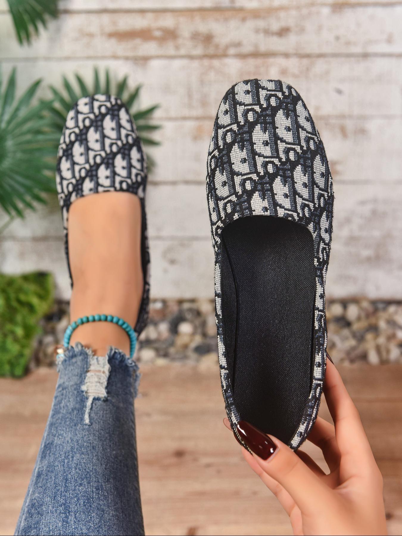 Women's Solid Color Ballet Flats, Comfortable Breathable Casual Shoes, Lightweight Easy Wear Ladies & Girls Footwear, Slip Ins Shoes