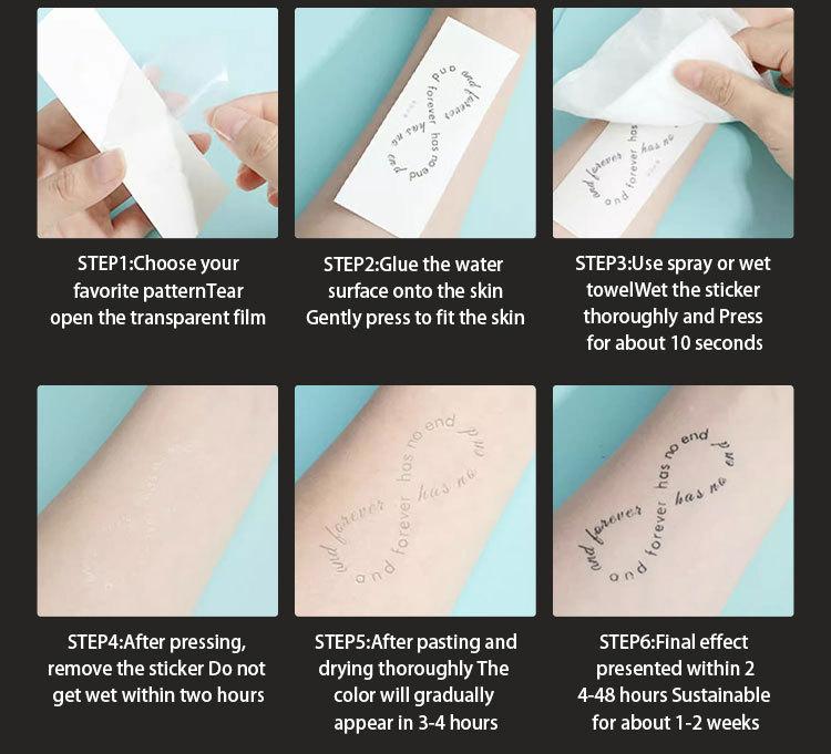 Skeleton demon full back tattoo waterproof temporary tattoo sticker magic tattoo lasting 7-15 days herbal juice semi permanent tattoo large pattern simulation tattoo