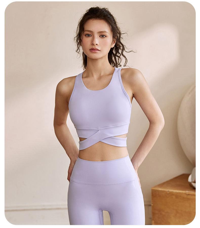 Women's sports bra 2026 summer new high-intensity yoga wear outdoor sports Pilates tank top
