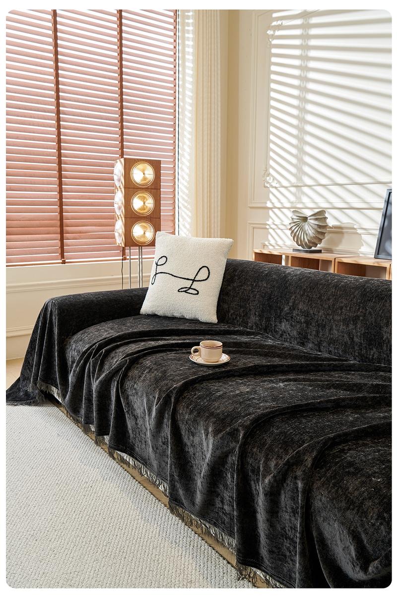 Budget-Friendly Vintage American Country Style Chenille Sofa Cover | Fine Texture Sofa Pad Cat-Scratch & Stain-Proof | Multiple Colors & Sizes Sofa Slipcover | Living Room/Bedroom/Office Universal | Pet-Friendly All-Season Usable, Sofa Couch Covers