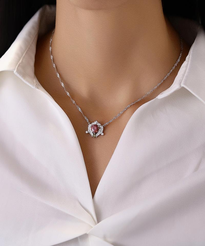 【Zodiac Pendant Necklace】Star Sign 1CT Synthetic Moissanite Zodiac Necklace 1.66mm Italian Rope Chain in 925 Sterling Silver Special Gift Package Birthday/AnniversaryGift for Women