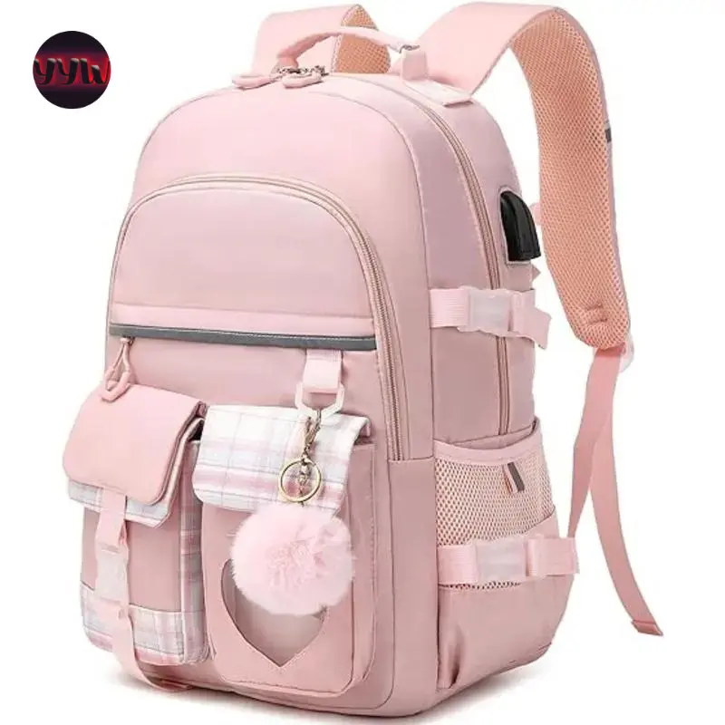 YYW1 Backpack with USB Port - 2025 Back to School Ideal College, Work, Nursing, Travel, Diaper Bag, and Carry-On