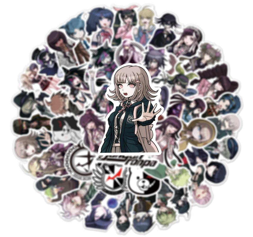 10/30/50PCS Danganronpa INS-Style Personalized Graffiti Waterproof Stickers for Refrigerator, Luggage, Water Cup