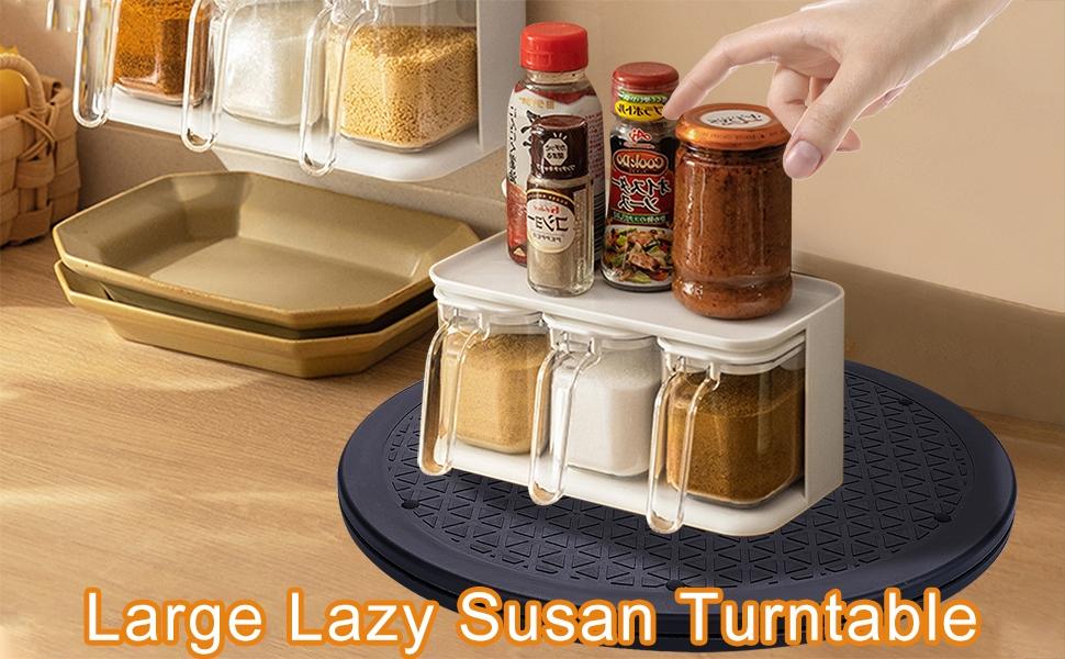 10 Inch Lazy Susan Turntable Organizer, Premium Heavy Duty Rotating Swivel Stand with Steel Ball Bearings for Model/Rotating Plants/Crafts Stand/TV/Monitor/Laptop (360˚ Rotation)