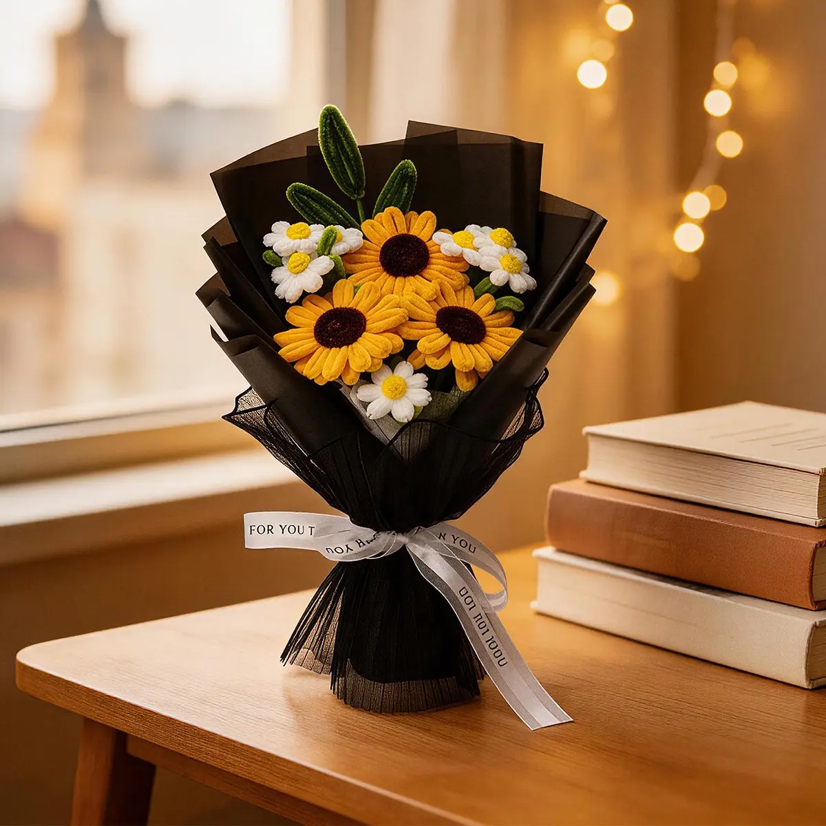 A beautiful, handcrafted bouquet made from pipe cleaners—perfect for festive occasions, home décor, or as a gift for friends and family.