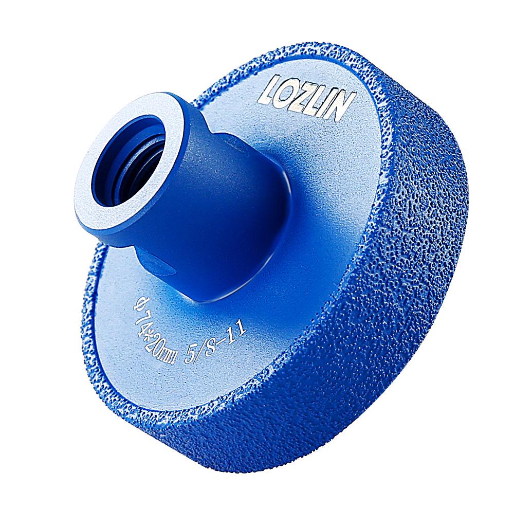 LOZLIN Diamond Flat Grinding Wheel - Stone Grooving Tool Accessories for Marble, Quartz & Countertops - 5/8-11 Angle Grinder Hardware