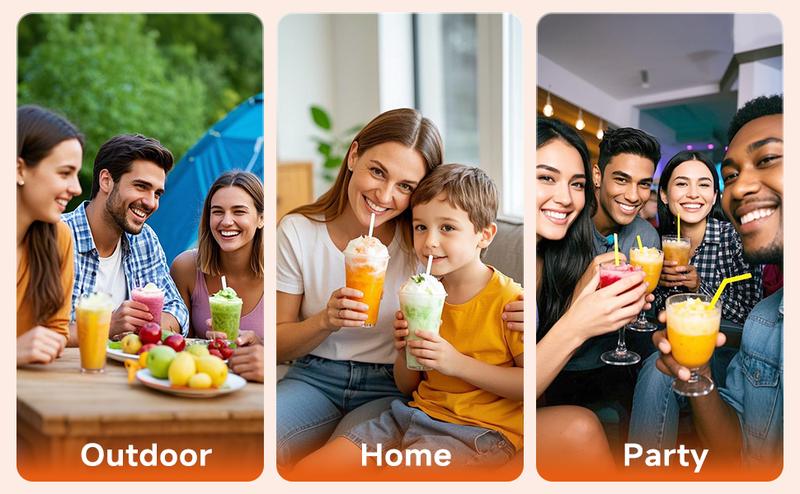 Slushie Machine-[Halloween and Christmas Gift]. Slushie Machine with 6 Preset Programs, 88oz Frozen Drink Maker for slush, Margaritas, Smoothie, Frappés, Milkshakes, Wine, and Auto-Cleaning