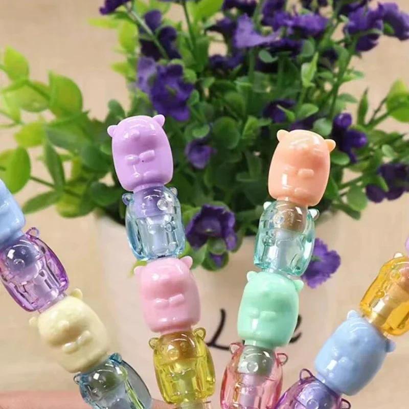 2pcs/Set Cute Bear Non Sharpening Mechanical Pencil Student Writing Pen School Office Supplies Pencil Stationery Gifts