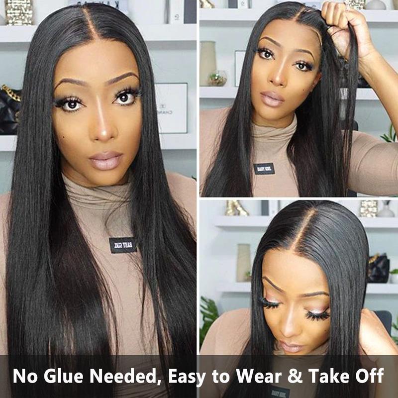 Bling Hair 9x6 6x4 Glueless Wig Real Human Hair Bone Straight Ready To Wear HD Lace Closure Wig Transparent Pre Cut 13x4 13x6 Lace Front Wig Human Hair Easy Go No Glue