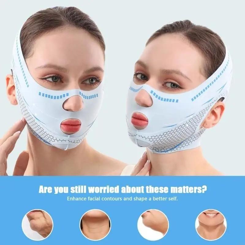 Facial Lifting Bandage, Face Massage Mask, Tightening Face Mask, Slimming Face Shaper, Facial Sculpting Tool, Device