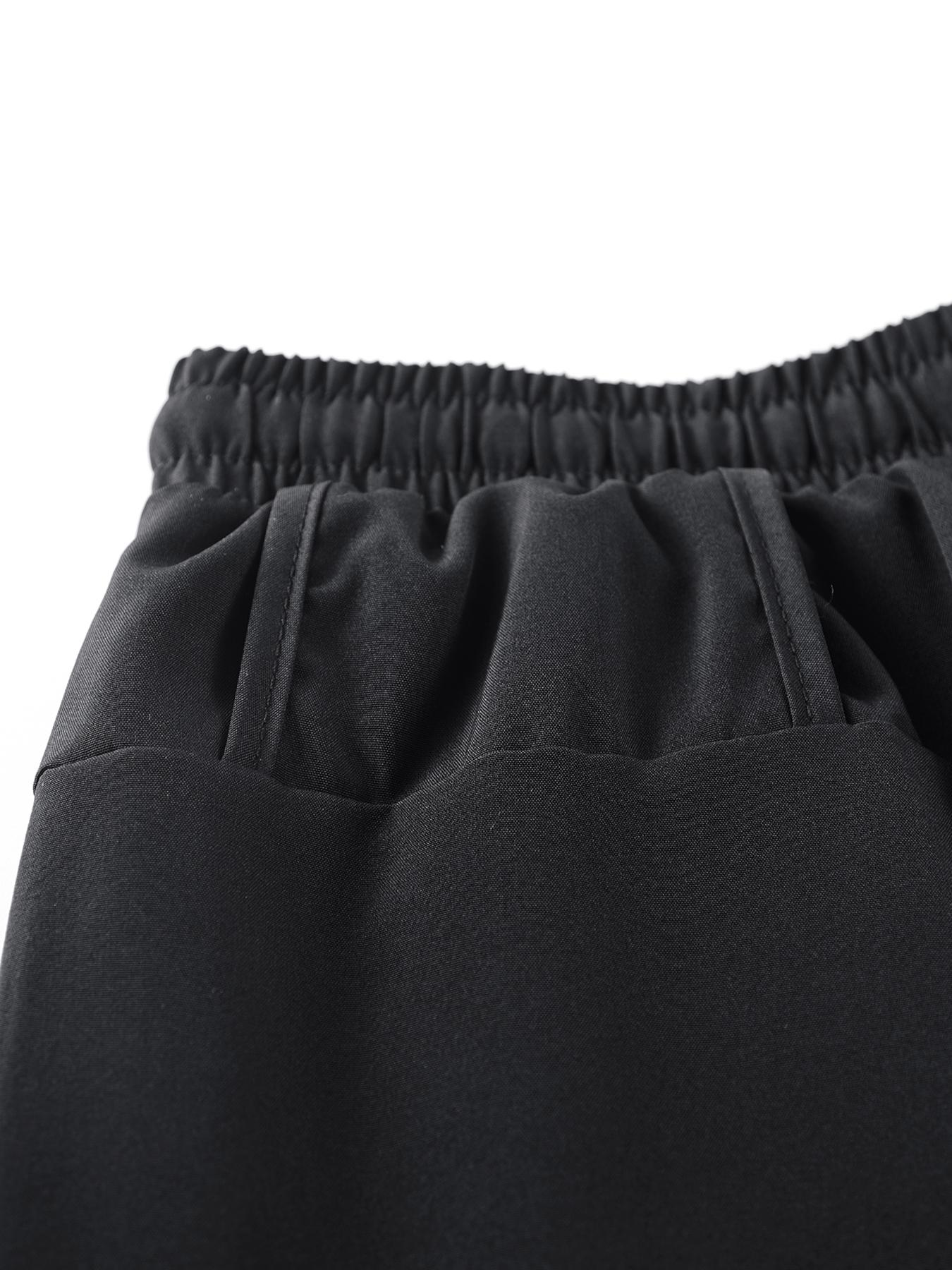 Men Women Regular Fit 2-In-1 Drawstring Waist Sport Shorts, Summer Pocket Print Casual Half Yoga Exercise Shorts, Fashionable Daily Wear